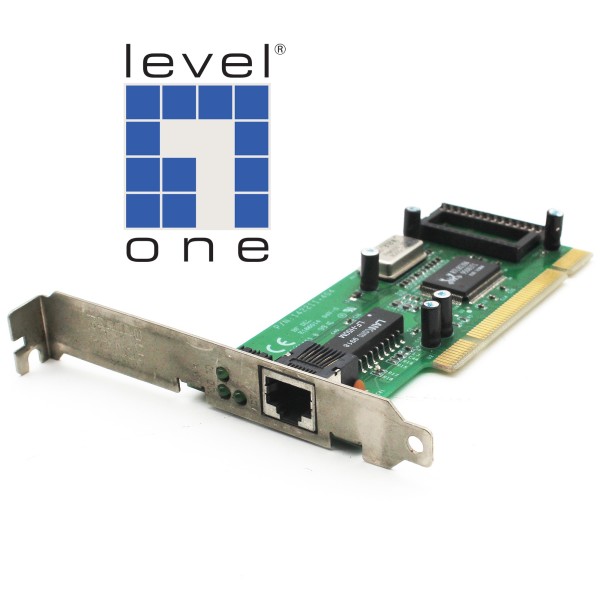 SCHEDA DI RETE PCI ETHERNET LEVEL ONE BP DLL E186014 ADATTATORE RJ45 PORT