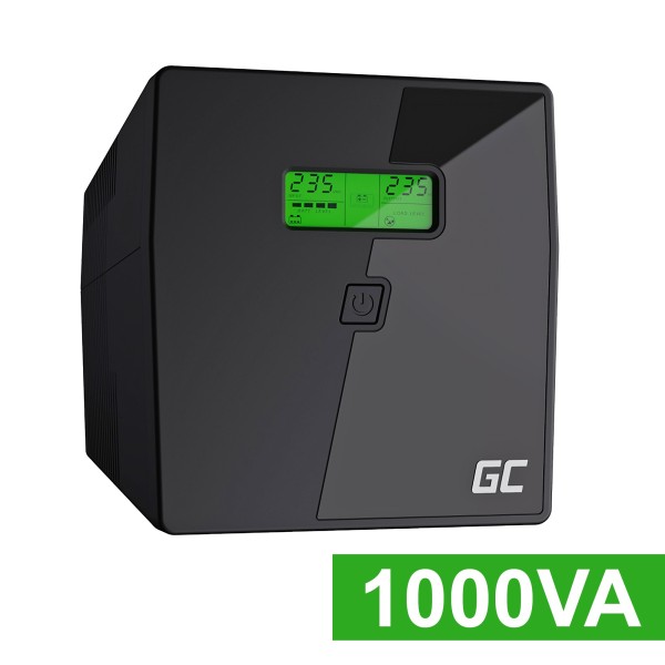 UPS GREEN CELL 1000VA 600W LCD GRUPPO CONTINUITA' PROTEZIONE COMPUTER FULMINE