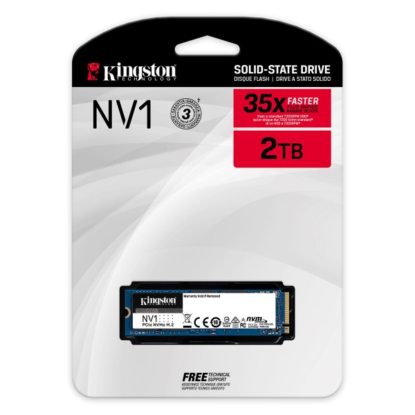 DISCO SSD M.2 2TB M2 2280 NVME PCIe KINGSTON NV1 2000GB SNVS/2000G COMPUTER