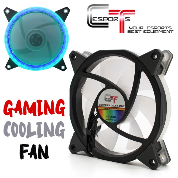 VENTOLA ARIA RAFFREDDAMENTO PER CASE ASSEMBLATO PC GAMING BLU LED 120MM