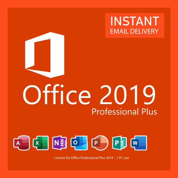 CHIAVE DI LICENZA SOFTWARE MICROSOFT OFFICE PROFESSIONAL PLUS 2019 ESD