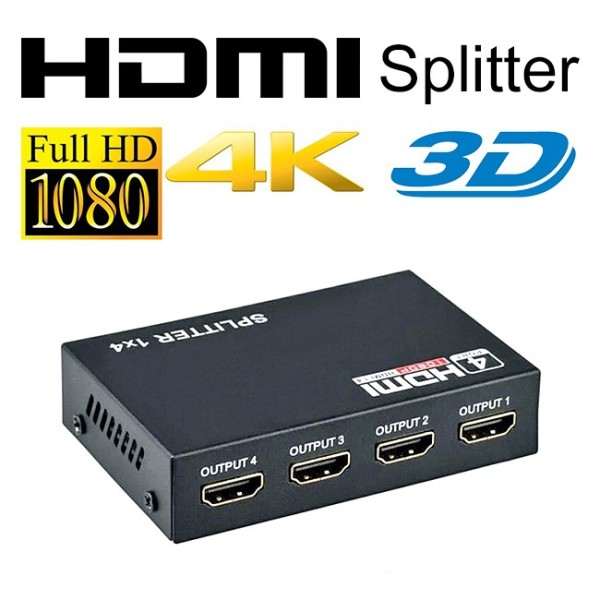 hdmi splitter 4 porte full hd 1080 4kx2k 3d dk104c