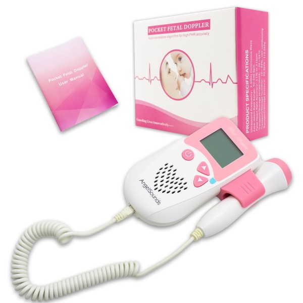 DOPPLER FETALE PRENATALE RILEVATORE PROFESSIONALE BABY MONITOR BATTITO CUORE