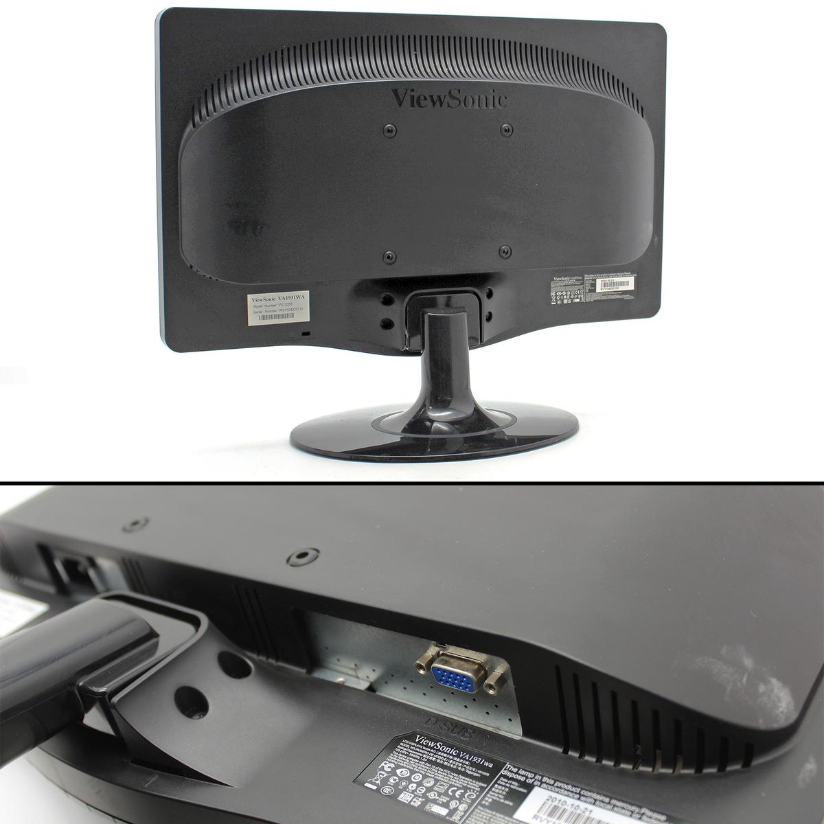 ViewSonic VA1931WA LCD Monitor Display 19" Wide 16:9 PC VESA - Picture 5 of 5