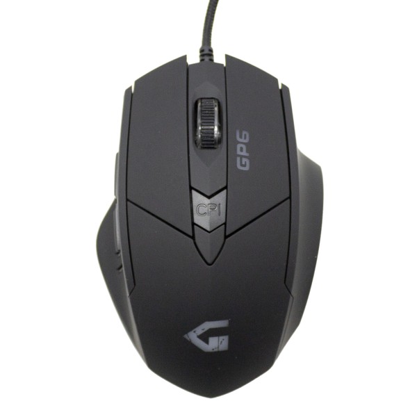 MOUSE OTTICO GAMING GP6 3200 DPI RETROILLUMINAZIONE 6 PULSANTI CON CAVO PC USB