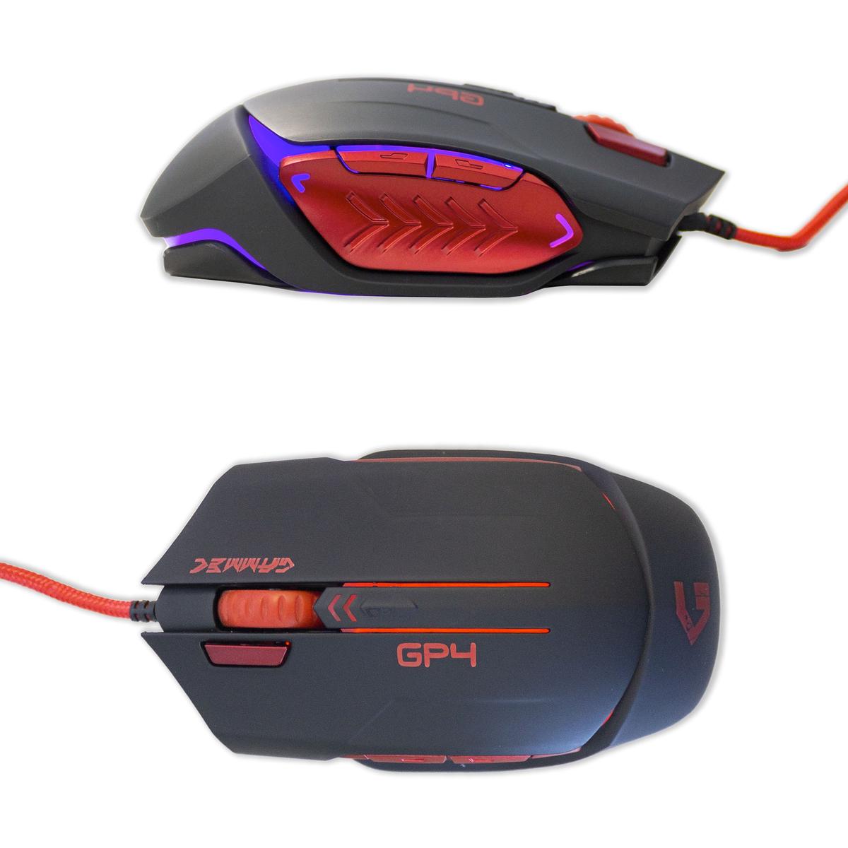 Kit Optical Mouse And Keyboard RGB Layout Italian Multimedia 3200DPI Gaming - Picture 5 of 9