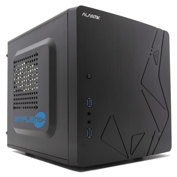 CASE CABINET MicroATX MINI CUBO ALANTIK CASAC3 USB 3.0 AUDIO HD MINI-ITX PC NERO