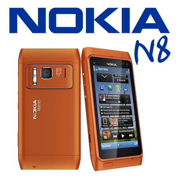 telefono cellulare nokia n8 arancione 3g wifi touchscreen