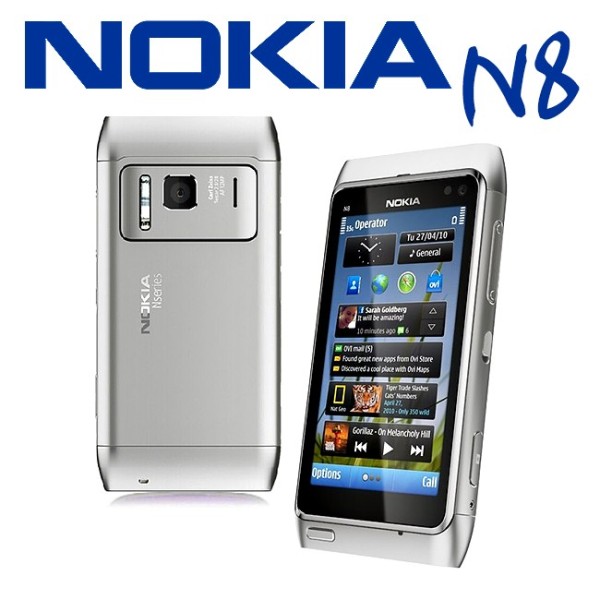 telefono cellulare nokia n8 silver 12mpx wifi touchscreen