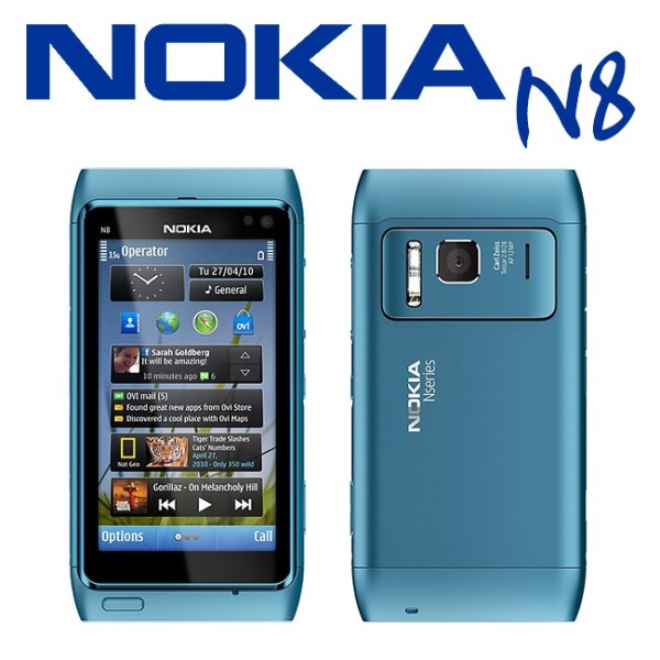 telefono cellulare nokia n8 azzurro 3g 12mpx touchscreen