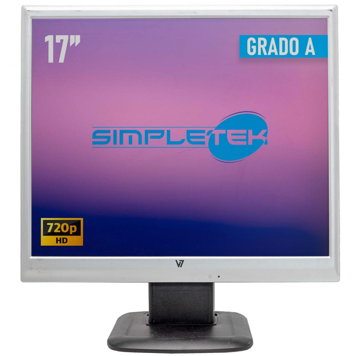 V7 Videoseven S1711 Screen Monitor LCD Display 17 " 4:3 5:4 VGA Multimedia PC