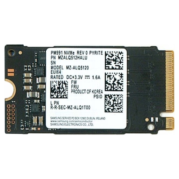 SSD 256GB 2242 M.2 NVME PCI-E 3.0 x4 SAMSUNG MZALQ256HBJD-000L2 DISCO PM991a