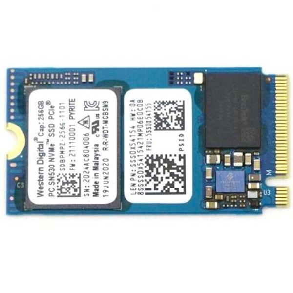 SSD 256GB 2242 M.2 NVME PCIe 3.0 x4 WD SN530 5SS0X54155 SDBPMPZ-256G-1101 DISCO