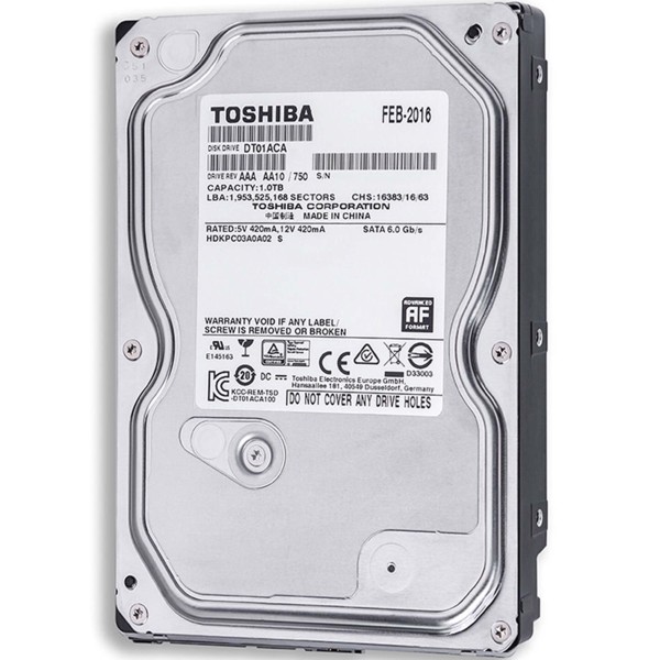 HDD HARD DISK TOSHIBA 1TB TERA SATA 3,5” COMPUTER DESKTOP PC DT01ACA100