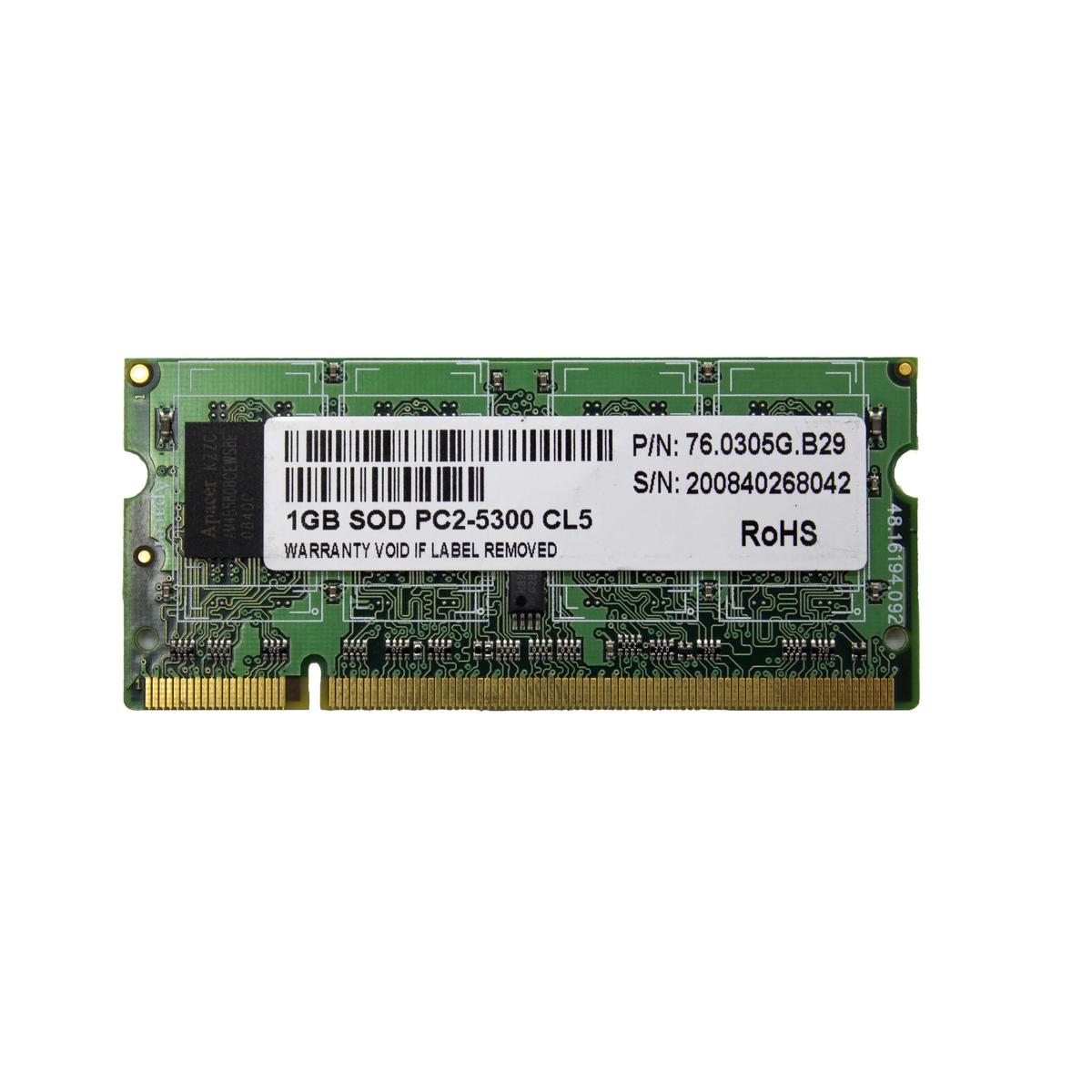 APACER DDR2 1GB PC2 667MHZ Sodimm Memory Table Module RAM