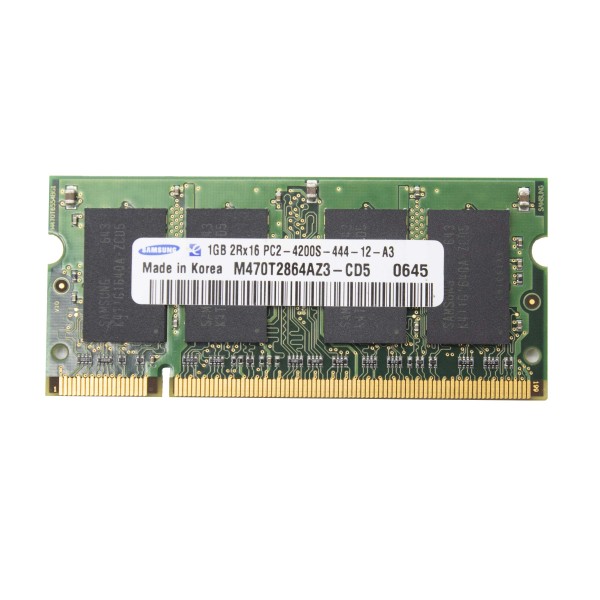 SAMSUNG M470T2864AZ3-CD5 1GB MHZ PC2 DDR2 533MHZ SODIMM MEMORIA BANCO MODULO RAM