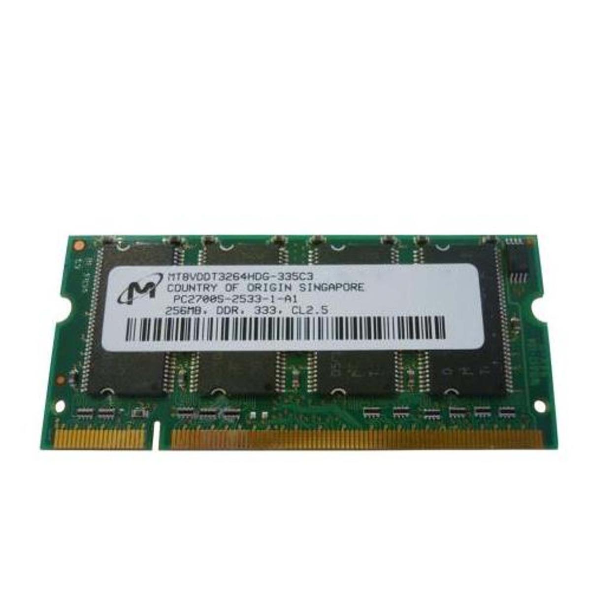 Micron MT8VDDT3264HDG-335C3 DDR1 256MB 333MHZ DDR Sodimm Table Module RAM Memory