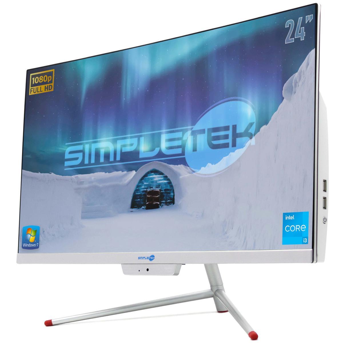 Aio Tout en Un i3 24 " Full HD Victoire 7 RAM 4GB SSD 120GB Ordinateur PC Fixed - Photo 2/13