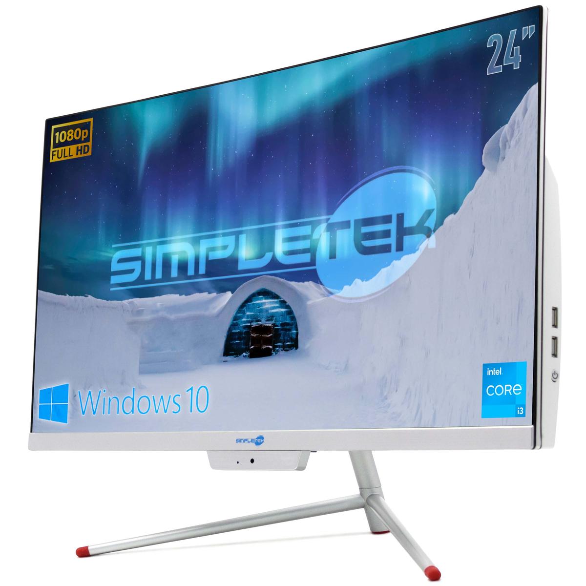 Aio All IN One i3 24 " Full HD WIN10 RAM 16GB SSD 480GB PC Desktop Computer Bent - Picture 4 of 13