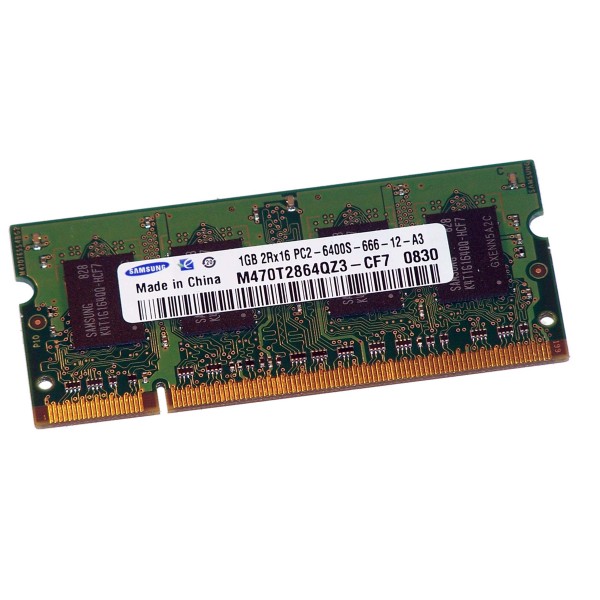 SAMSUNG M470T2864QZ3-CF7 1GB MHZ PC2 DDR2 800MHZ SODIMM MEMORIA BANCO MODULO RAM