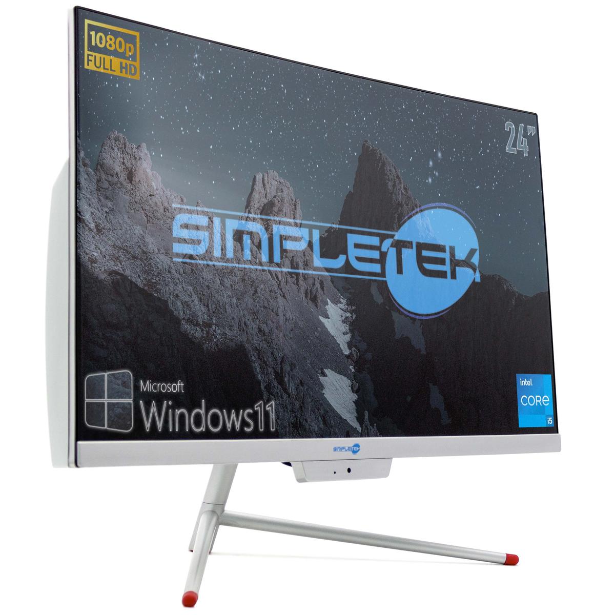 Aio All IN One i5 24 " Full HD WIN11 RAM 8GB SSD 240GB PC Desktop Computer - Picture 2 of 13