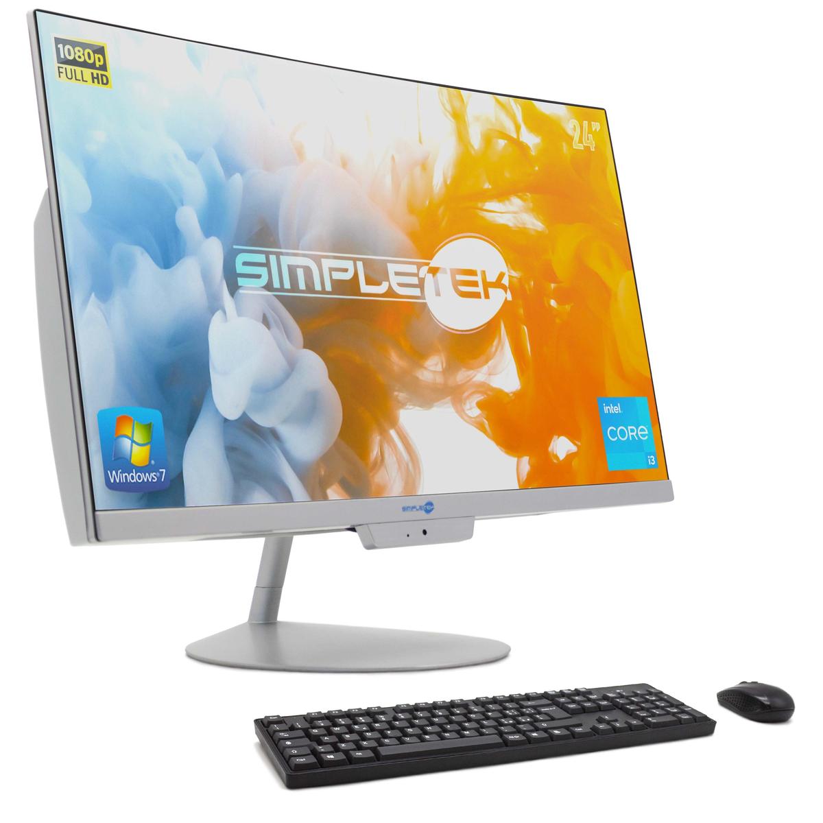 Aio Tout en Un i3 24 " Full HD Victoire 7 RAM 4GB SSD 120GB Ordinateur PC Fixes