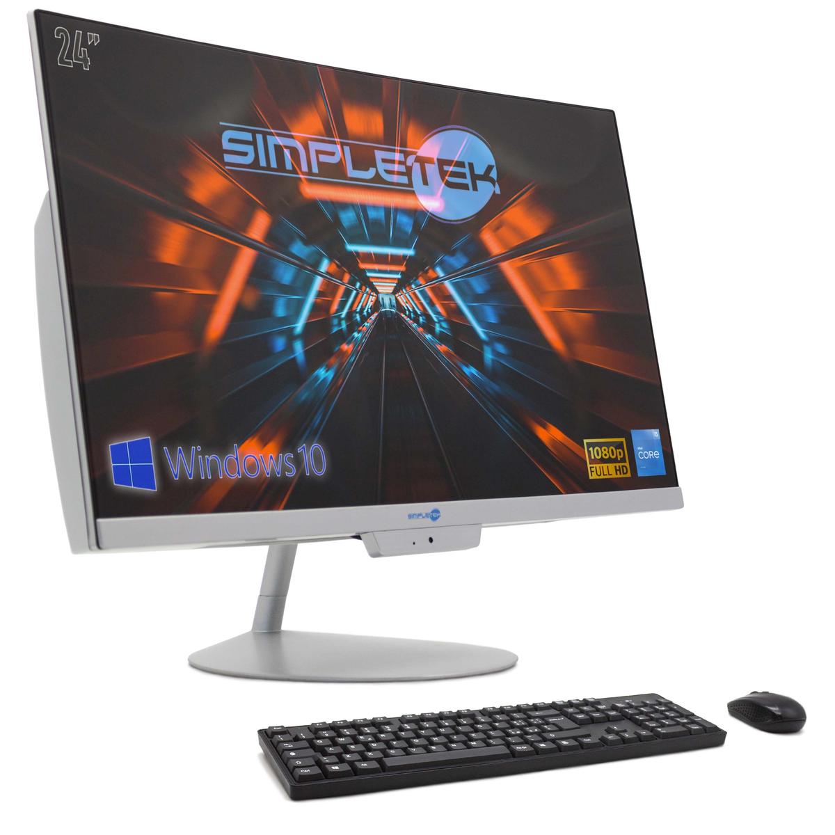 Aio All IN One i5 24 " Full HD Win 10 RAM 8GB SSD 240GB PC Desktop Computer Bent