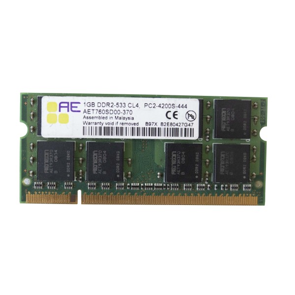 AENEON AET760SD00-370 1GB MHZ PC2 DDR2 533MHZ SODIMM MEMORIA BANCO MODULO RAM