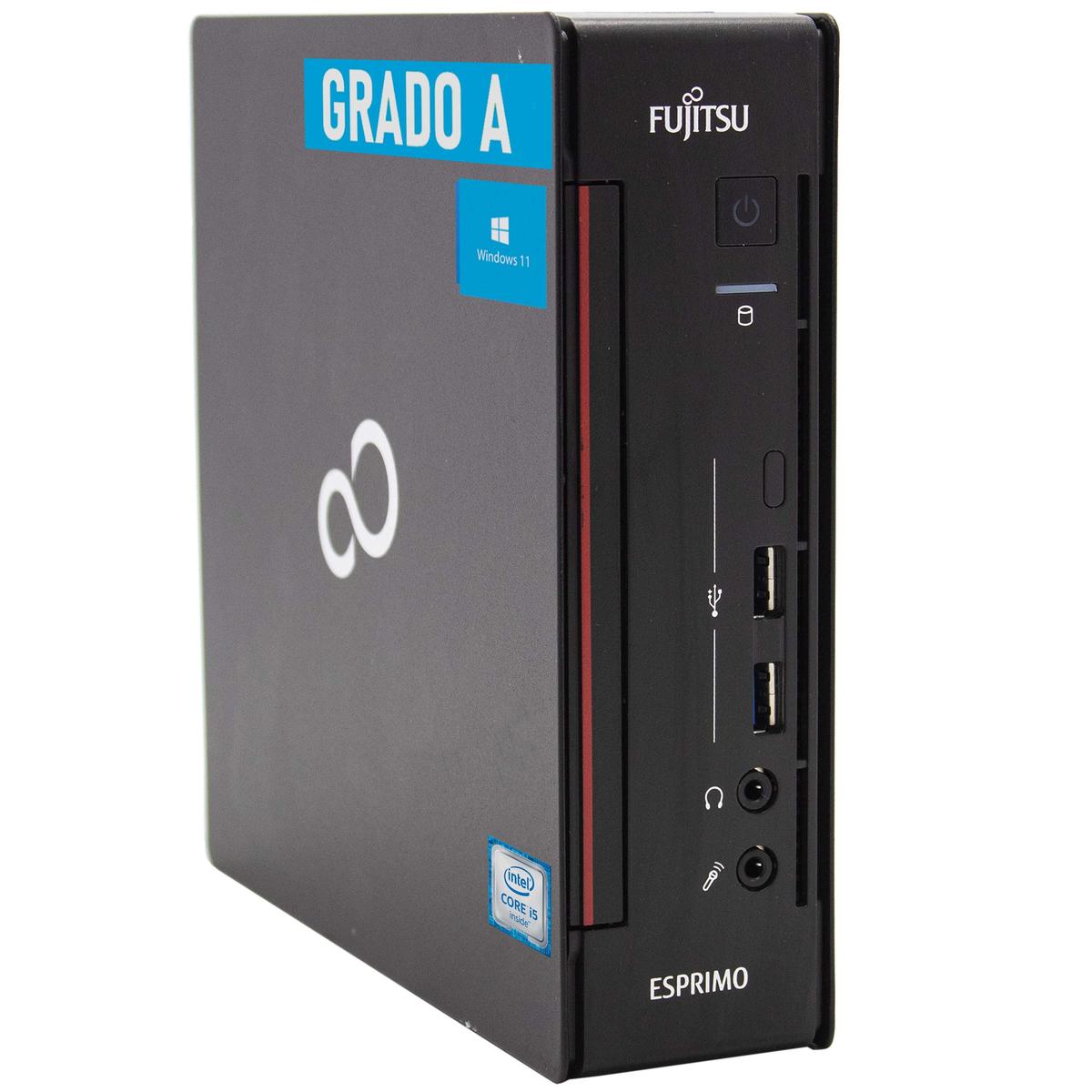 Bureau Ordinateur Fujitsu Esprimo Mini i5 Q558 RAM 8GB SSD 240GB Personnel Fixe