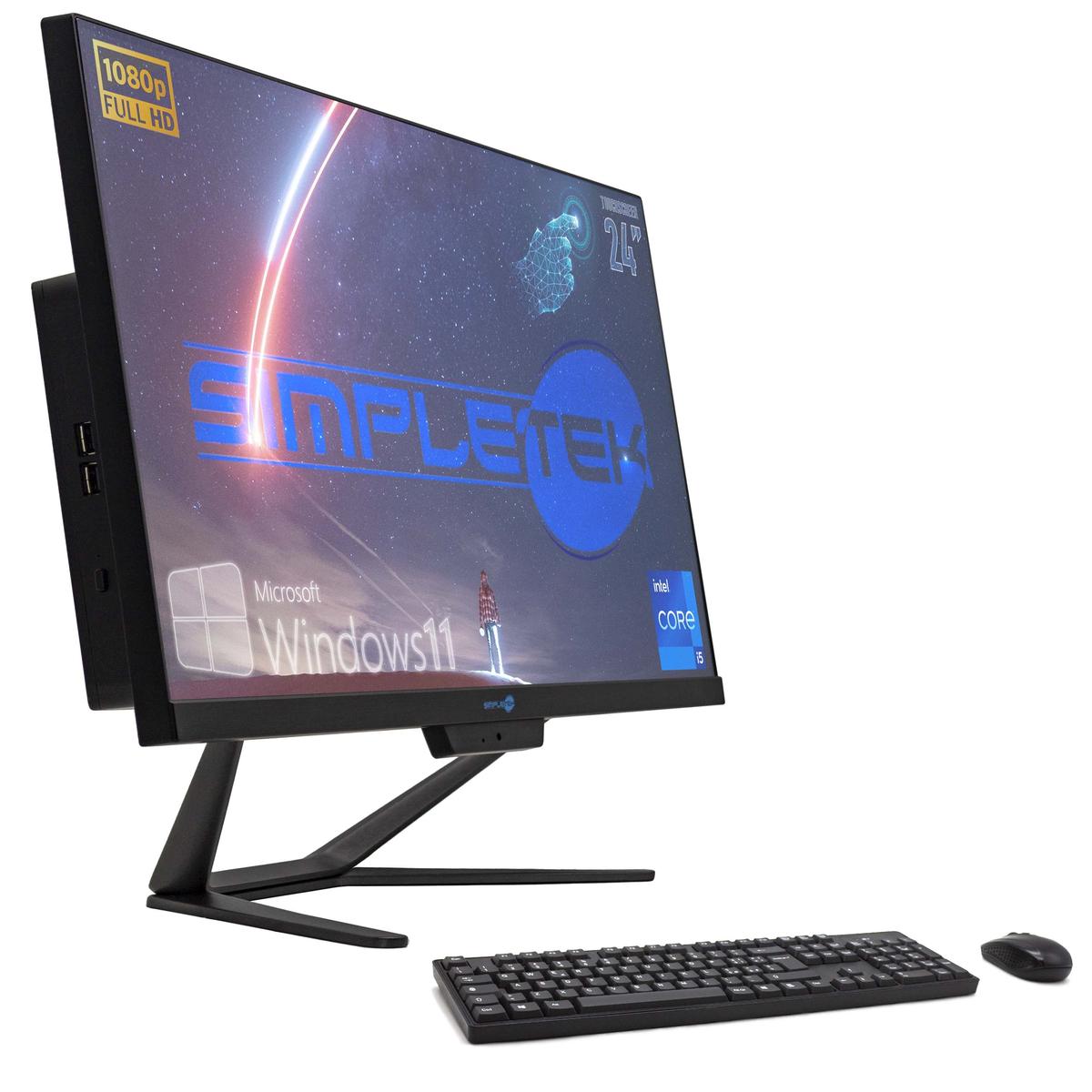 AIO ALL IN ONE TOUCH SCREEN i5 16GB 2TB 24" HD WIN11 PC COMPUTER TOUCHSCREEN - Foto 1 di 11