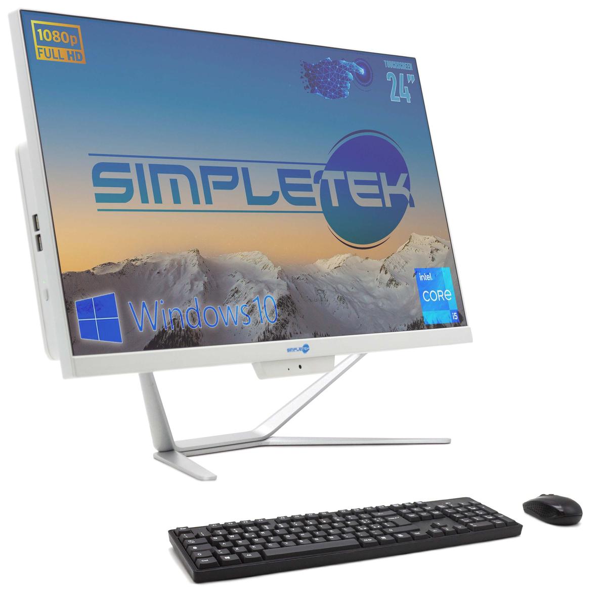 Aio All IN One Touch Screen i5 24 " 8GB 240GB HD Win 10 PC Computer Touchscreen