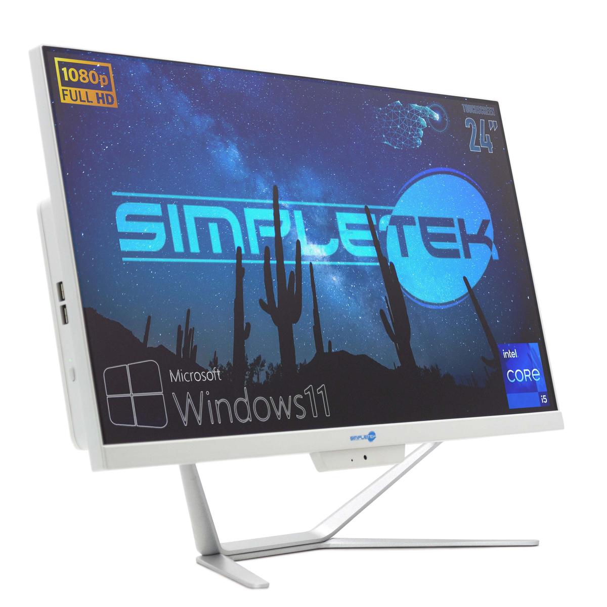 Aio All IN One Touch Screen i5 4GB 120GB 24 " HD Win 11 PC Computer Touchscreen - Picture 2 of 11