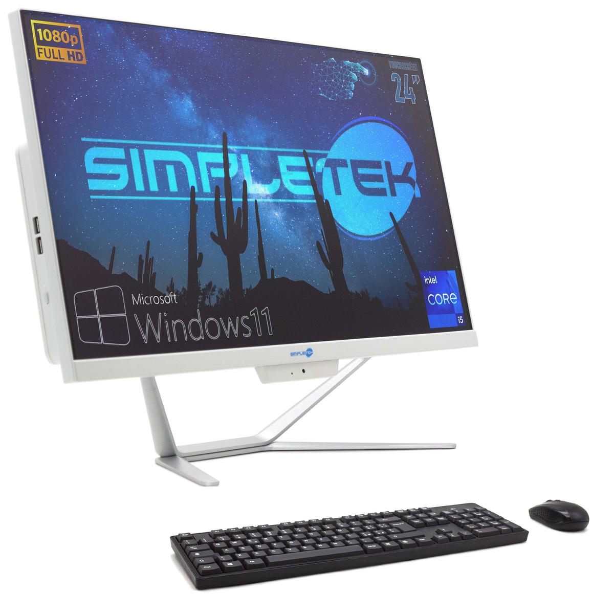 Aio All IN One Touch Screen i5 4GB 120GB 24 " HD Win 11 PC Computer Touchscreen
