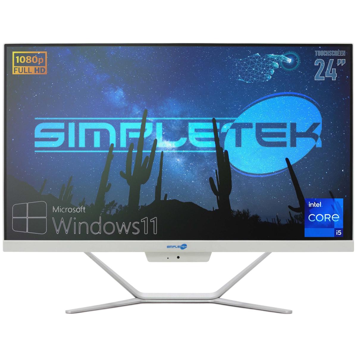 Aio All IN One Touch Screen i5 16GB 480GB 24 " HD Win 11 PC Computer Touchscreen - Picture 3 of 11