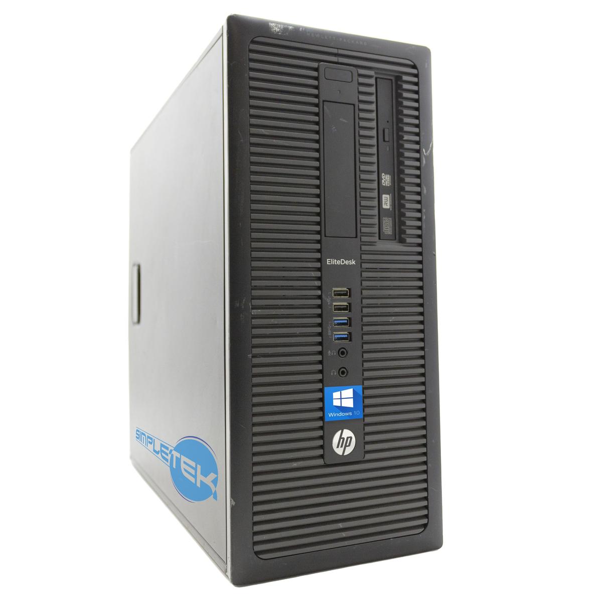 HP 800 G1 Core I3 3.40GHZ 16GB 240GB 2GB GPU Win10 Computer Tower RS232 Desktop