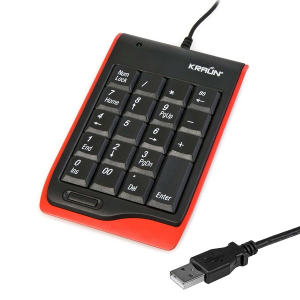 TASTIERA TASTIERINO NUMERICO KEYPAD CALCOLATRICE USB UNIVERSALE PC WINDOWS MAC