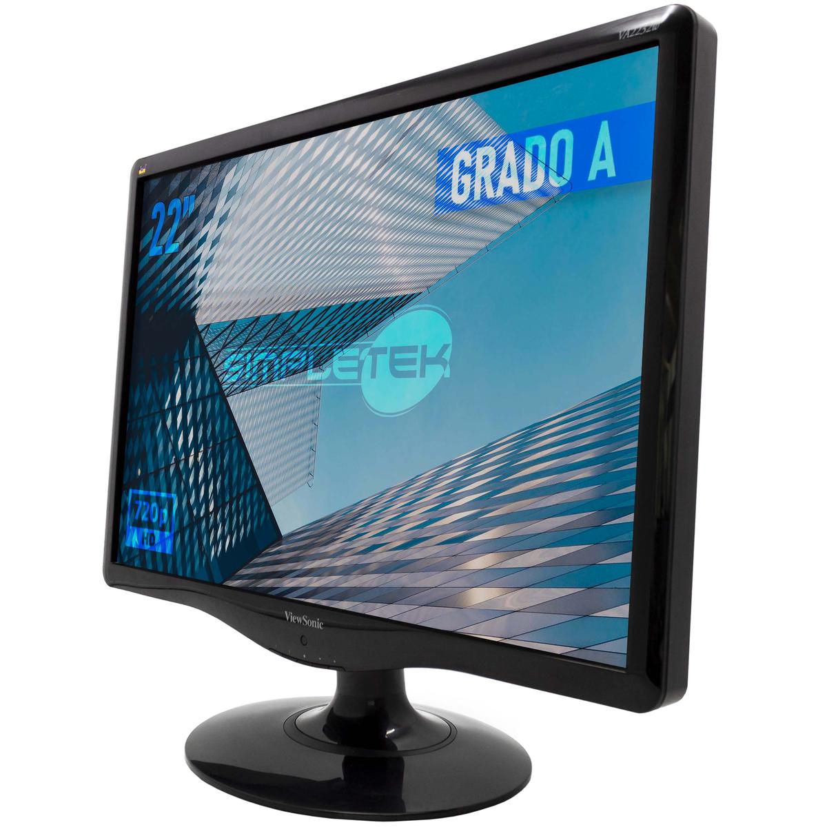 ViewSonic VA2232W Monitor 22" 16:9 Screen Display Panel LCD Computer VGA - Bild 2 von 5