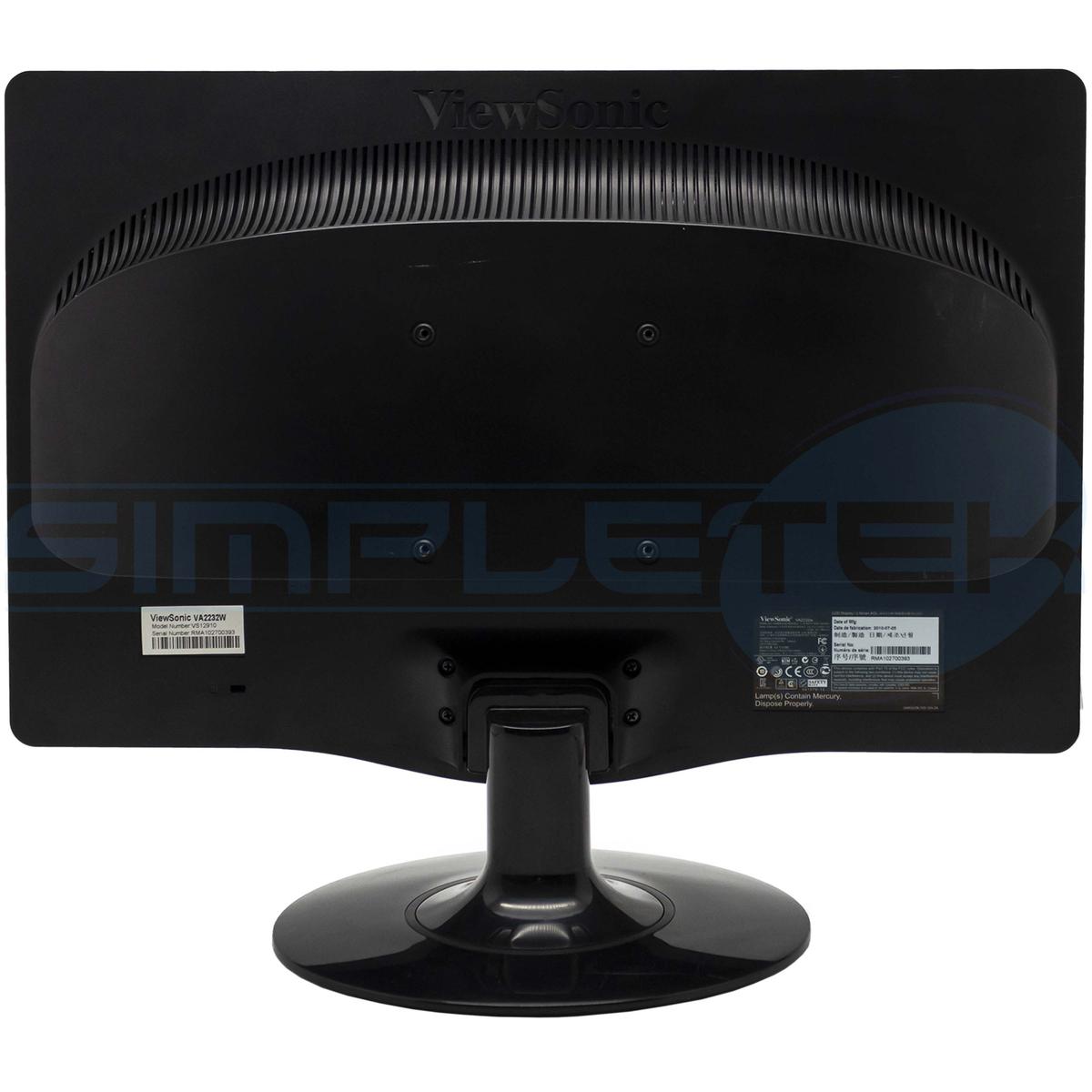 ViewSonic VA2232W Monitor 22" 16:9 Screen Display Panel LCD Computer VGA - Bild 4 von 5