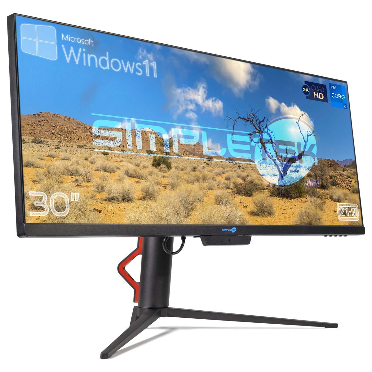 Aio All IN One i7 8GB 240GB 21:9 Ultra Wide 30 " 2K IPS Windows 11 PC Computer - Picture 2 of 15