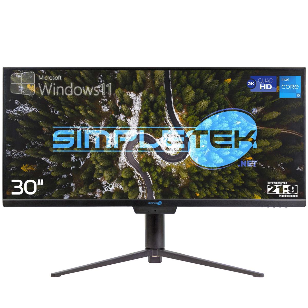 Aio All IN One i5 16GB 480GB 21:9 Ultrawide 30 " 2K IPS Windows 11 PC Computer - Picture 3 of 16