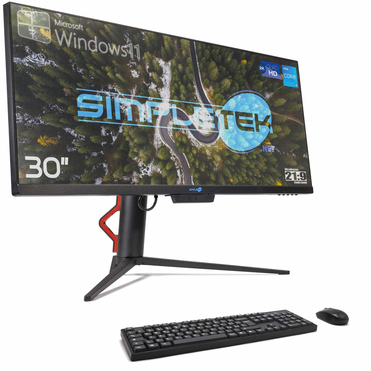 Aio All IN One i5 16GB 960GB 21:9 Ultrawide 30 " 2K IPS Windows 11 PC Computer