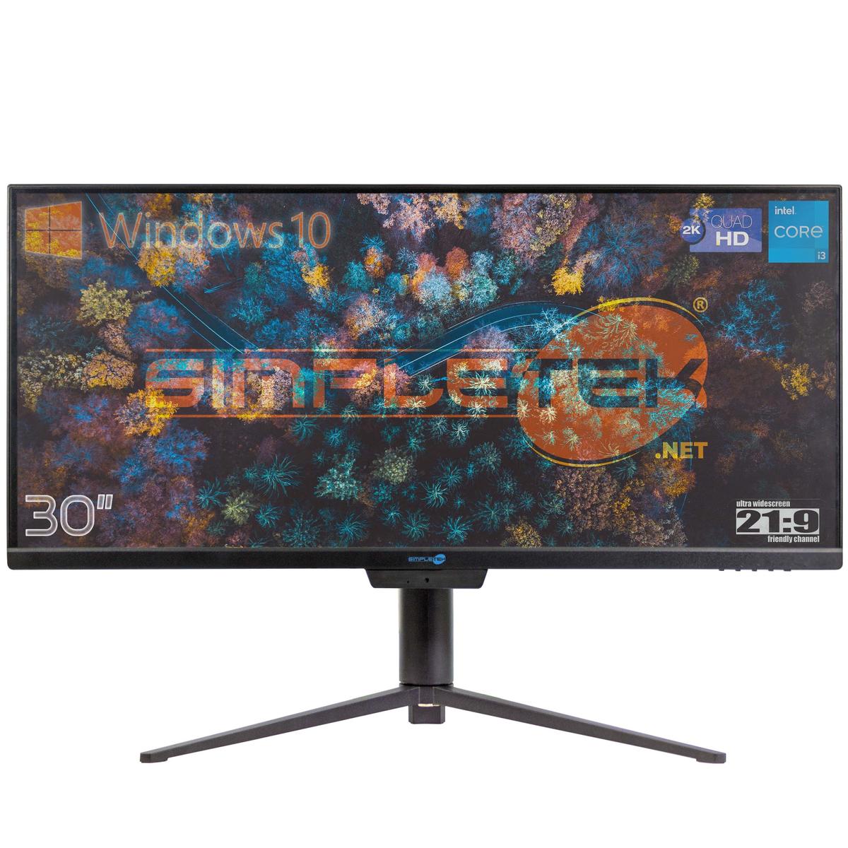 Aio All IN One i3 16GB 480GB 21:9 Ultrawide 30 " 2K IPS Windows 10 PC Computer - Picture 3 of 16