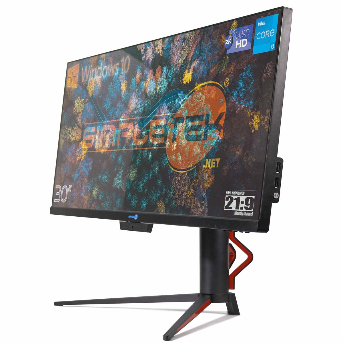 Aio All IN One i3 16GB 480GB 21:9 Ultrawide 30 " 2K IPS Windows 10 PC Computer - Picture 4 of 16