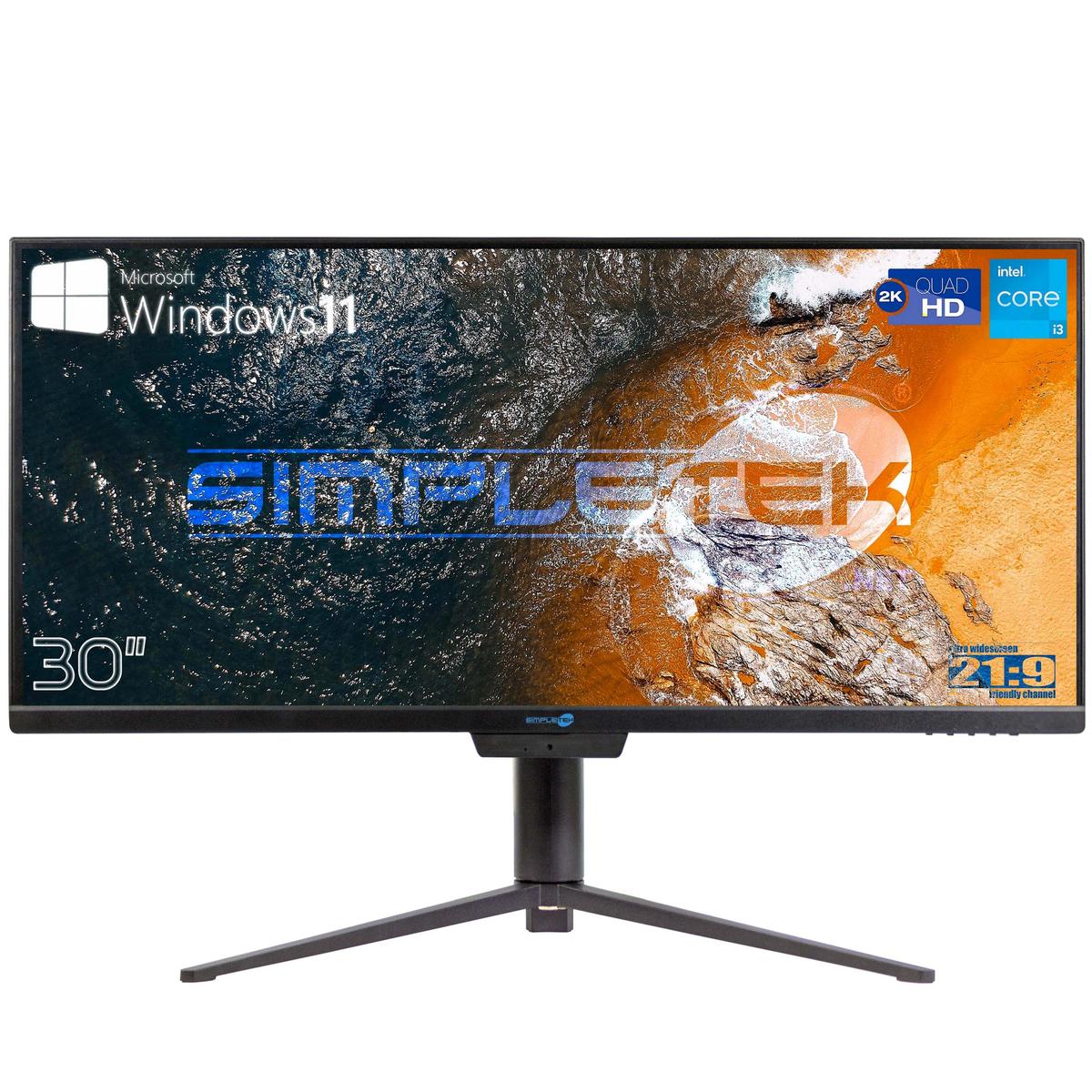 Aio All IN One i3 16GB 480GB 21:9 Ultrawide 30 " 2K IPS WIN11 PC Computer Wifi 6 - Picture 3 of 16