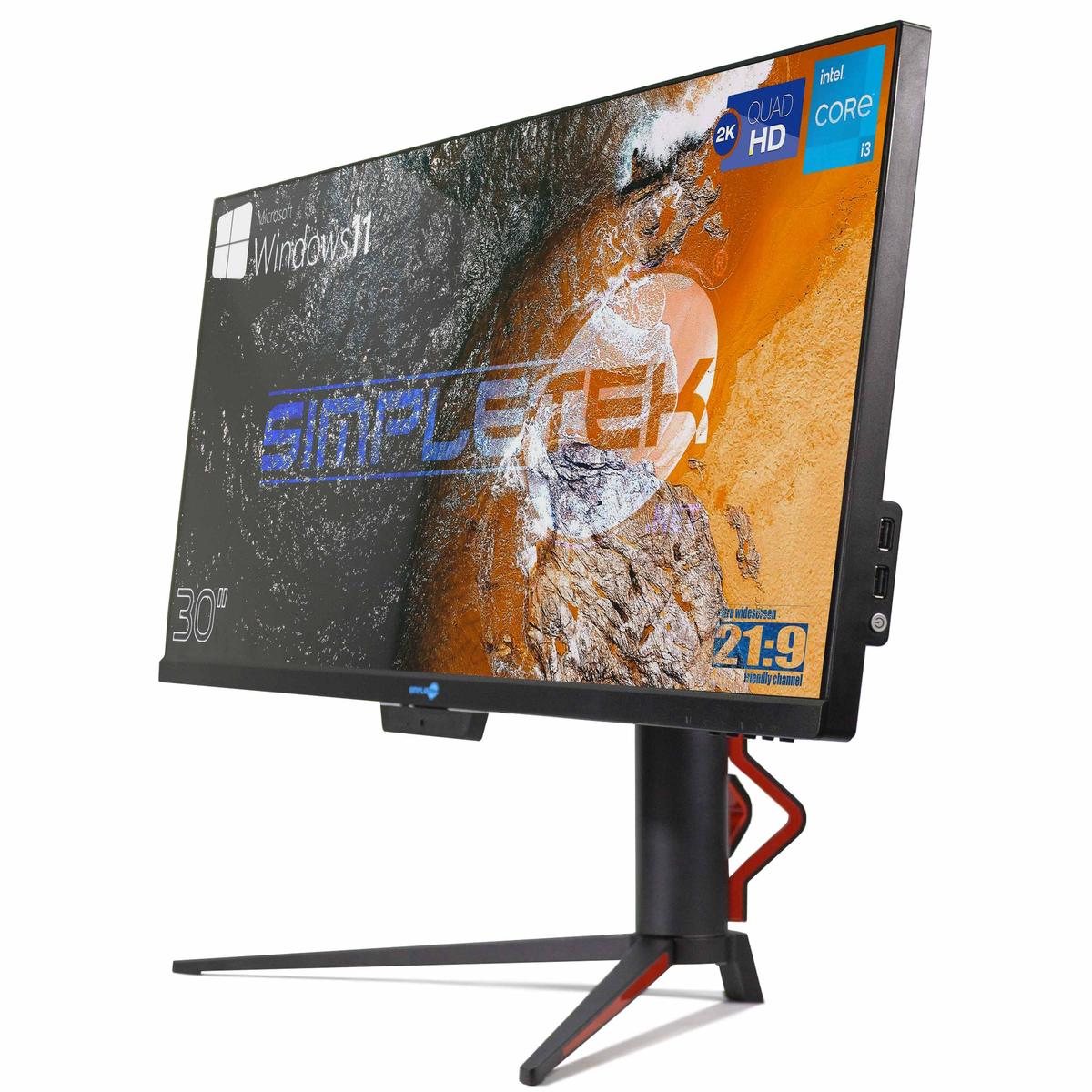 Aio All IN One i3 16GB 480GB 21:9 Ultrawide 30 " 2K IPS WIN11 PC Computer Wifi 6 - Picture 5 of 16