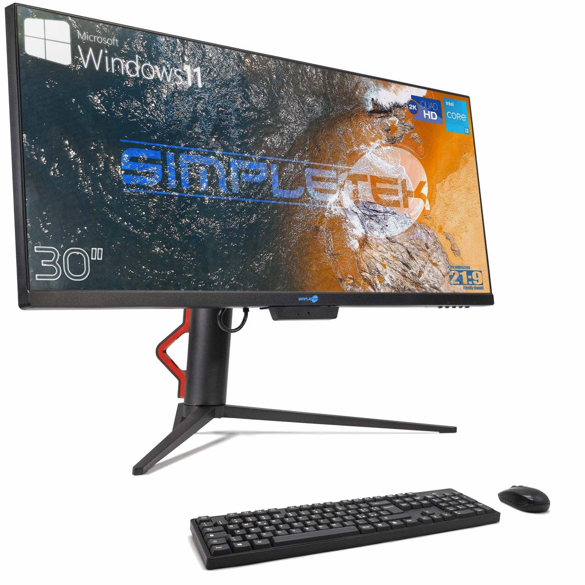 Aio All IN One i3 16GB 960GB 21:9 Ultrawide 30 " 2K IPS WIN11 PC Computer Wifi 6