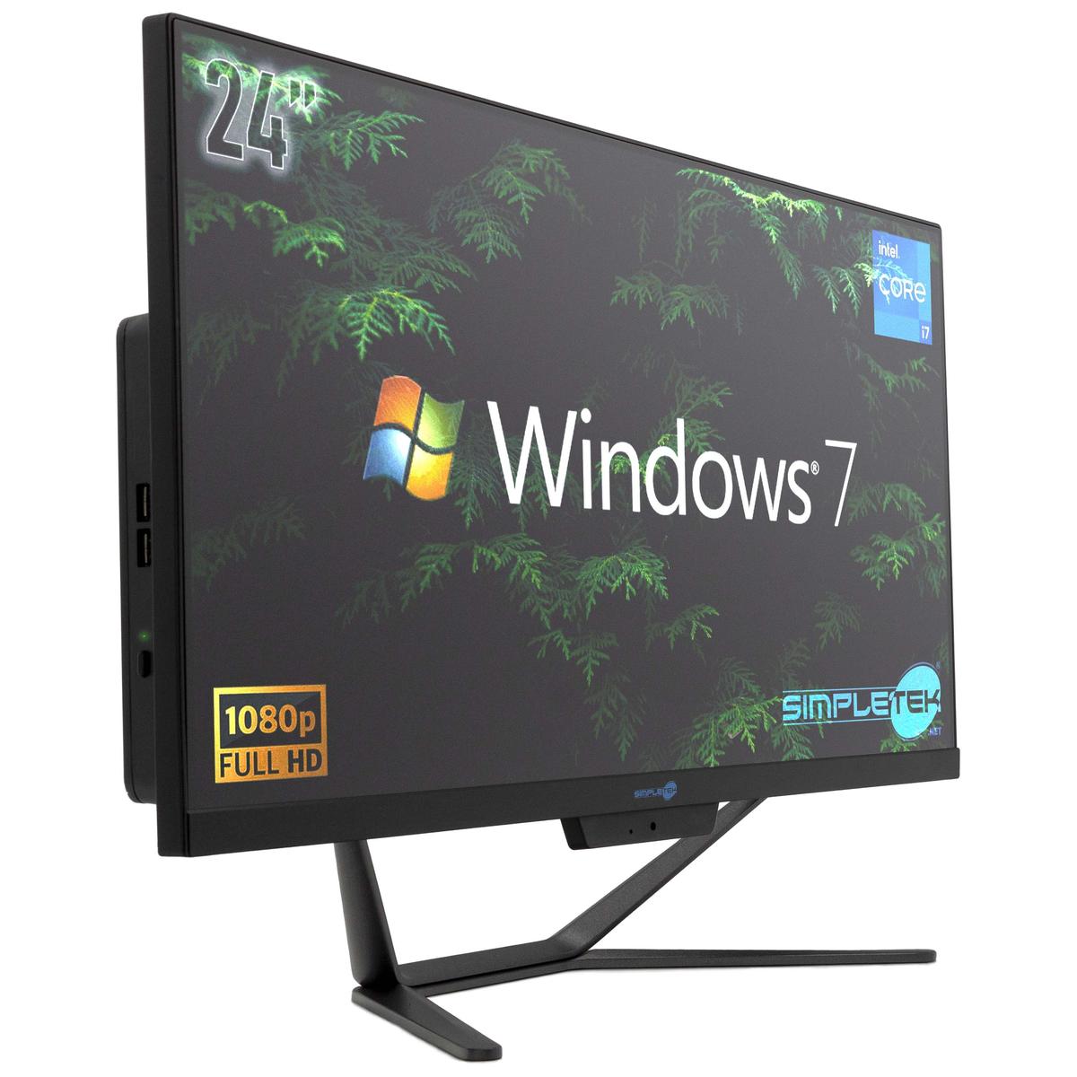 Aio Tout en Un i7 24 " 8GB 480GB Full HD WIN7 Ordinateur Personnel Fixe Bureau / - Photo 4/12