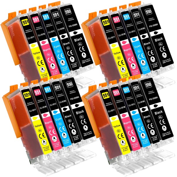 TONER CANON 550XL 551XL PIXMA MG7550 MG6350 MG7150 MG5550 MG5650 IP7250 IP8750