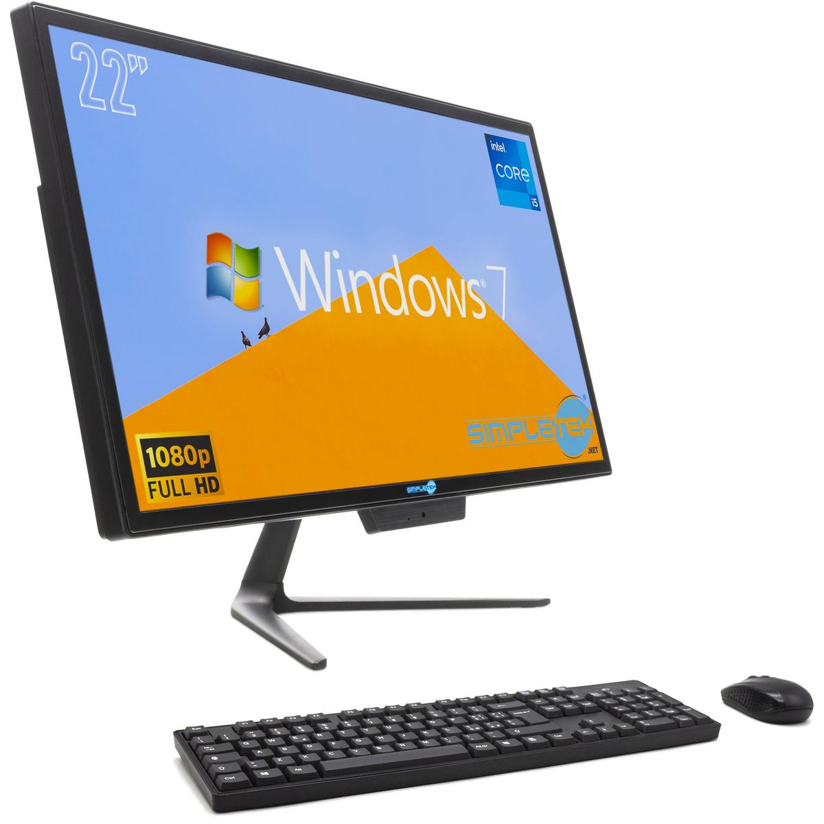 Aio Tout en Un i5 22 " 8GB 240GB Full HD WIN7 Ordinateur Personnel Fixe