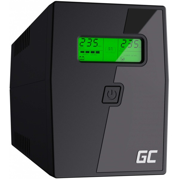 UPS 800VA 480W LCD GRUPPO CONTINUITA' PROTEZIONE SBALZO COMPUTER FULMINE PC